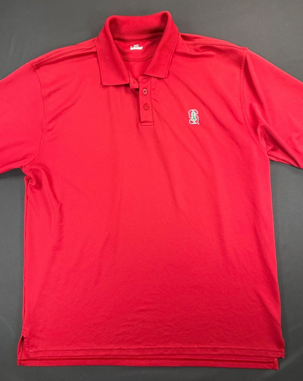 Under Armour Stanford University Red Short Sleeve Polo Shirt (Men's L)